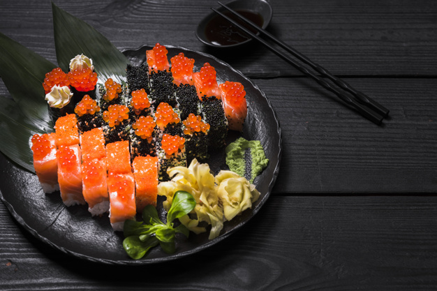 El sucedáneo de caviar se emplea mucho en la gastronomía japonesa
